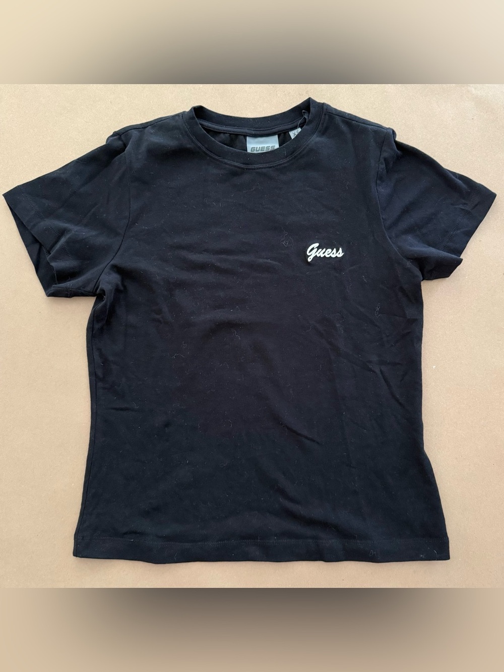 Guess Black Tee with White embroidered logo
